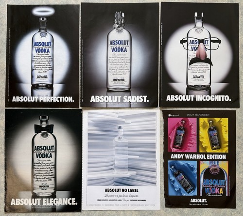 Absolut vodka ads pub - absolut, x6