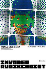 INVADER RUBIKCUBIST - Poster n°10/10 - Édition limitée - MIMA Bruxelles 2022