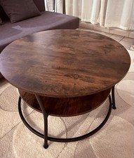 VASAGLE Industrial Style Round