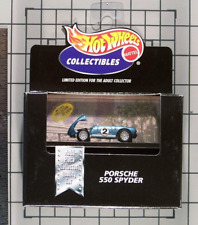 Hot Wheels 1998 Collectibles box set, Porsche 550 Spyder, blue w/racing tampo