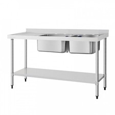 Plonge inox double évier