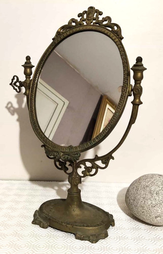 Miroir psyché ancien bronze - miroir,