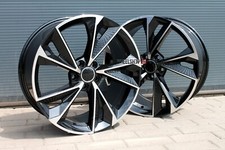 Audi RS7 Style R18 5x112 4 x 18 pouces jantes alliage 8j ET31 noir pol jantes...