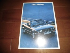 Bmw3 Series Cabriolet E30 Catalog Only 1987 Page 22 325I