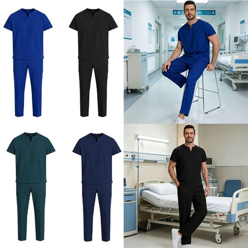 Blouse médicale col en - de,