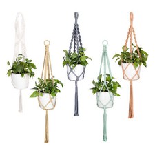 Lot 5x suspension macramé 1m pour plante support mural pot de fleurs