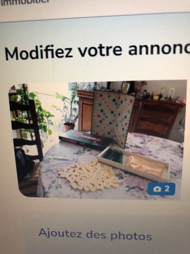 Jeu scrabble - jeu, de