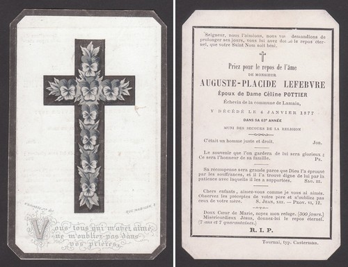 Image pieuse mortuaire - image,