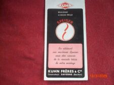 OLD ADVERTISING LEAFLET STRAW AXE FORAGE HARVESTER SPEISER KUHN