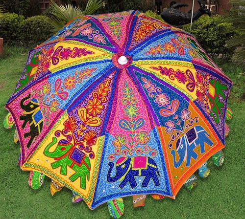 Parasol indien fait - , main