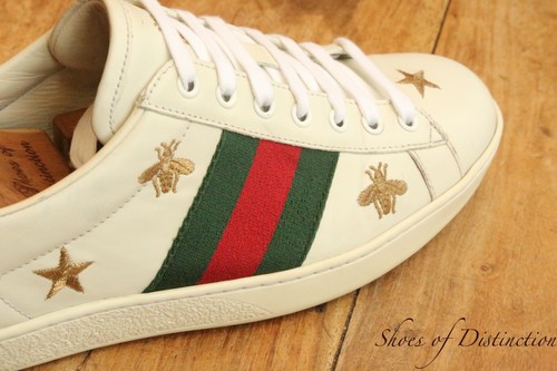 Chaussures cuir gucci ace - gucci,