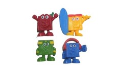 Scrabble Jr. Junior Board Game Replacement Parts Set of 4 Tokens FREE SHIPPING 