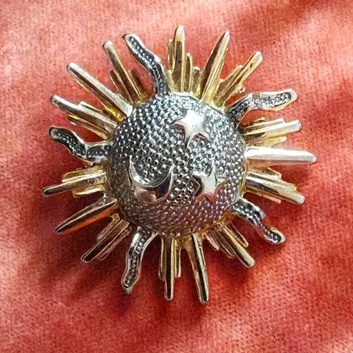 Bijou vintage broche soleil - bijou,