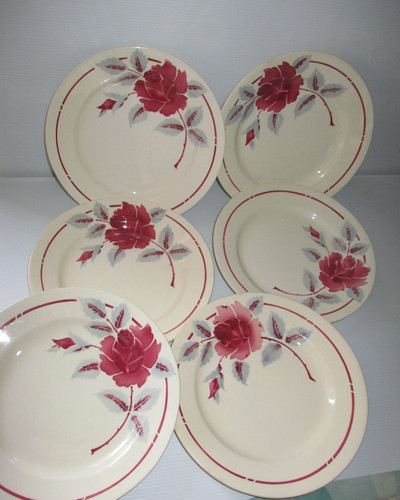 Assiettes plates moulin des - 6,