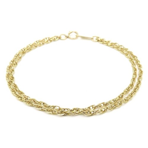 Bracelet chaîne double brin