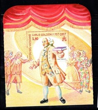 Vatican 2007 Sheetlet 100% New ** Carlo Goldoni