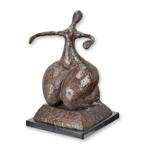 Sculpture moderniste bronze - sculpture, en