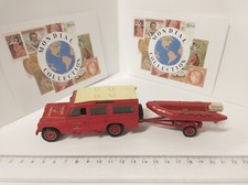 PMPB7-0324 voiture sapeurs pompiers solido land rover 109 + canoe 1/43