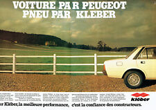 Advertising 107 1980 Kléber tires (2) for Peugeot