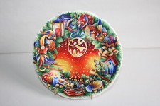 Gien earthenware plate decor Happy Holidays 2009, Christmas, dia 22 cm