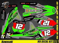Kit Déco Moto pour / Mx Decal Kit for Kawasaki KXF - Grey Bud