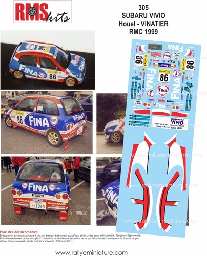 Decals ref 0305 - decals, subaru