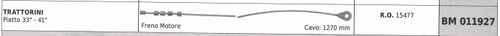 Câble frein moteur snapper - câble, de