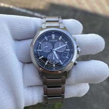 Citizen Eco-Drive E820-S096081 Solar Titanium Watch 40mm Tested Condition