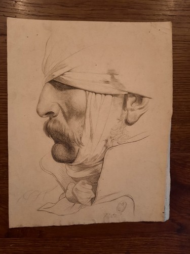 Dessin ancien portrait - dessin,