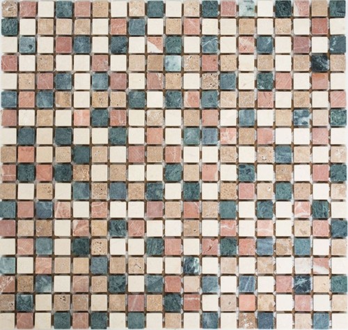 Marbre mosaïque rosier crème - mosaïque,