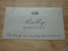 RULLY Domaine ETS LEROY Burgundy Burgundy Wine Label