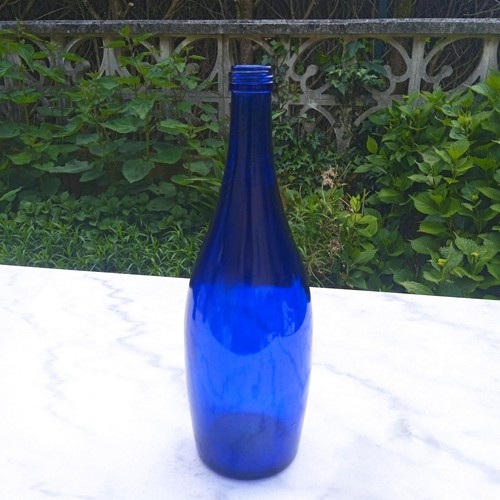Bouteille bleu cobalt - bouteille,