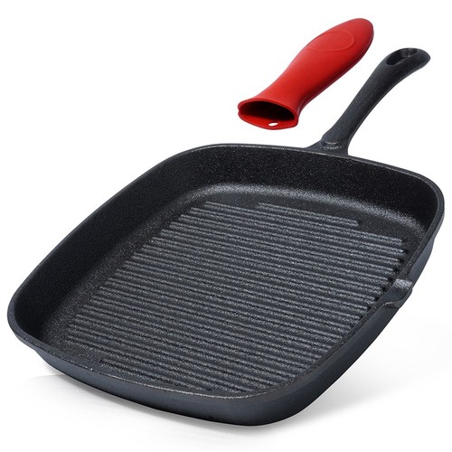 Poêle grill fonte carrée