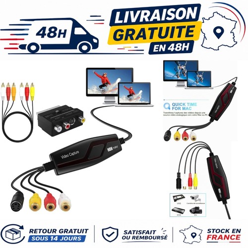 Carte capture vidéo rca usb - vidéo,