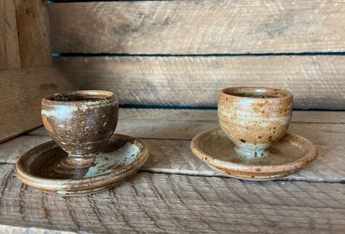 Coquetiers vintage grès - 2,