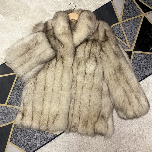 Veste manteau fourrure