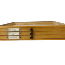 Bergeon / Robur Bloc en bois 3 tiroirs - Wood drawer