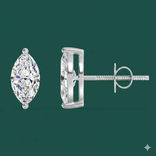 Boucles oreilles or blanc - en,