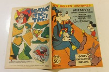 LES BELLES HISTOIRES DE DISNEY janvier 1955  MICKEY ey GOUFY l enchenteur