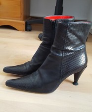Bottines en cuir noires