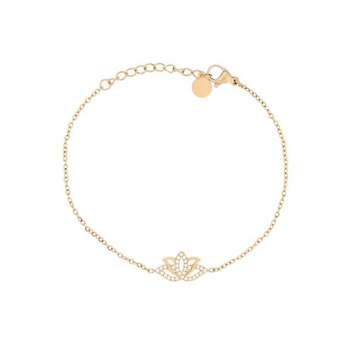 Bracelet lotus acier et - bracelet, en