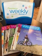 WEIGHT WATCHERS WEEKLY PROGRAM GUIDE MAGAZINE, LOT OF 27, 2011-12 IN BINDER+++++