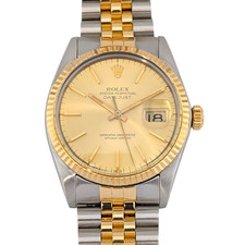 Rolex 16013 Datejust 36 Two Tone Champagne Dial 36mm 1984 Box & COA