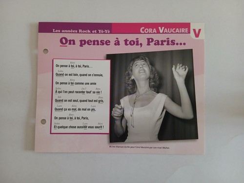 Carte fiche cora vaucaire - cora,