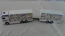 CAMION REMORQUE METAL DAF XF 105 1/87 WORLD OF APPLICATIONS PUB PROMO TEL ELIGOR