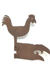 Girouette Fer Art Populaire XVIII EME  Aveyron Coq  Antique Weathercock 18 th