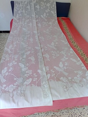Rideaux anciens blanc - , en