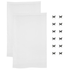  Rideaux Blanc Voilage