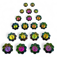 20 pcs Margarita Beads Vitrail Foil 6mm 8mm 10mm 12mm 14mm Marguerite Flower
