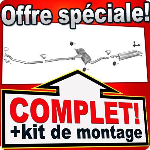 Ligne pot échappement pour - pot,